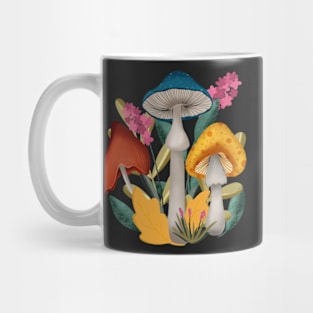 Whimsy Mushrooms in an autumn forest Mug